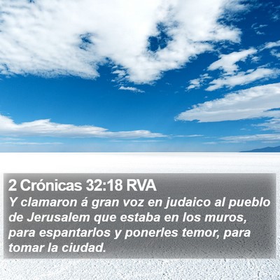 2 Crónicas 32:18 RVA Bible Verse Image