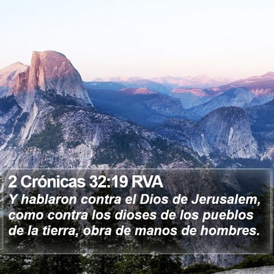 2 Crónicas 32:19 RVA Bible Verse Image