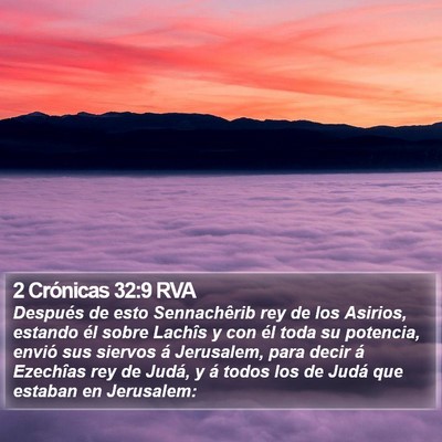 2 Crónicas 32:9 RVA Bible Verse Image