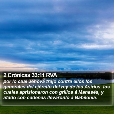 2 Crónicas 33:11 RVA Bible Verse Image