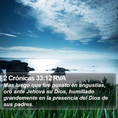 2 Crónicas 33:12 RVA Bible Verse Image