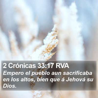 2 Crónicas 33:17 RVA Bible Verse Image