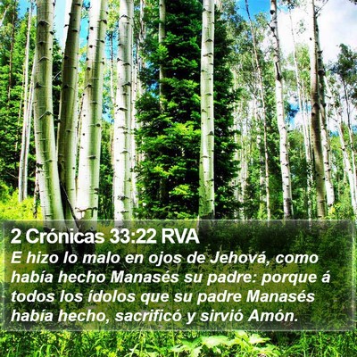 2 Crónicas 33:22 RVA Bible Verse Image