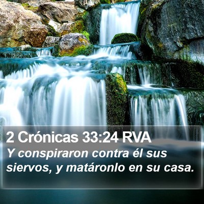 2 Crónicas 33:24 RVA Bible Verse Image