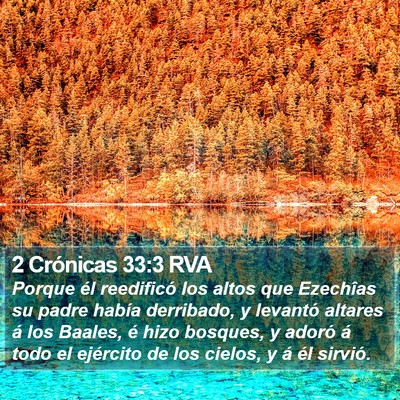 2 Crónicas 33:3 RVA Bible Verse Image
