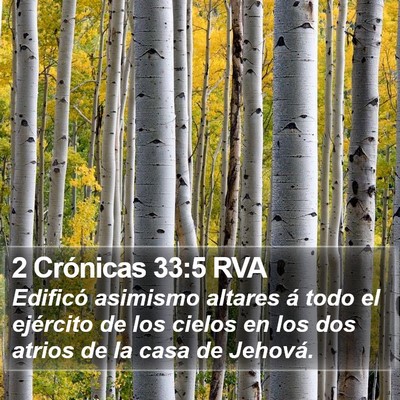 2 Crónicas 33:5 RVA Bible Verse Image