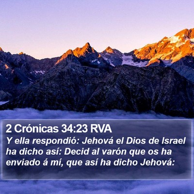 2 Crónicas 34:23 RVA Bible Verse Image