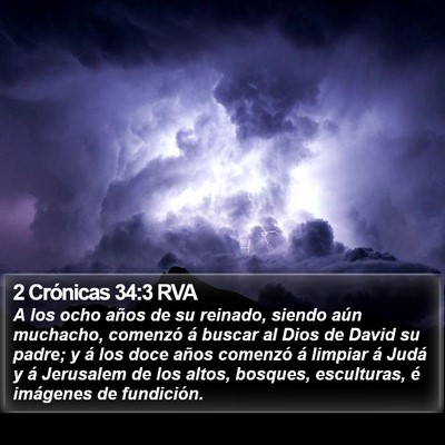 2 Crónicas 34:3 RVA Bible Verse Image
