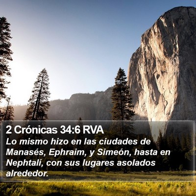2 Crónicas 34:6 RVA Bible Verse Image