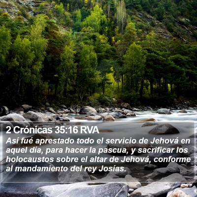2 Crónicas 35:16 RVA Bible Verse Image