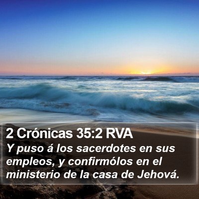 2 Crónicas 35:2 RVA Bible Verse Image