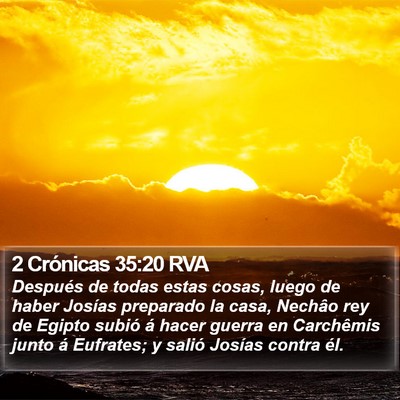 2 Crónicas 35:20 RVA Bible Verse Image