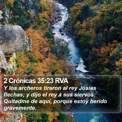 2 Crónicas 35:23 RVA Bible Verse Image