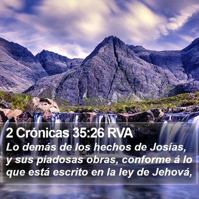 2 Crónicas 35:26 RVA Bible Verse Image