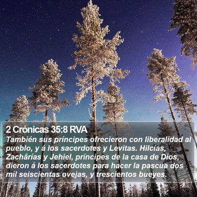 2 Crónicas 35:8 RVA Bible Verse Image