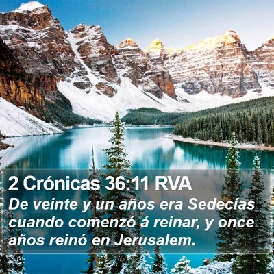 2 Crónicas 36:11 RVA Bible Verse Image