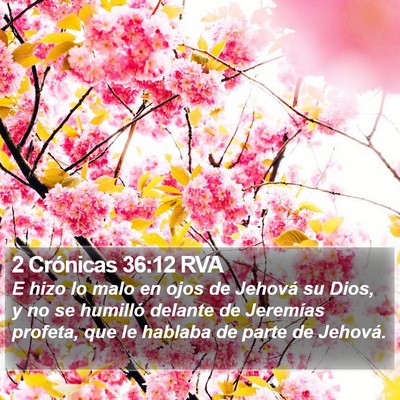 2 Crónicas 36:12 RVA Bible Verse Image