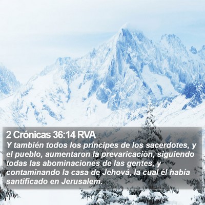 2 Crónicas 36:14 RVA Bible Verse Image