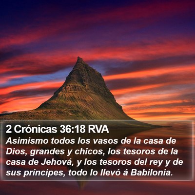 2 Crónicas 36:18 RVA Bible Verse Image