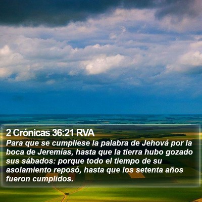 2 Crónicas 36:21 RVA Bible Verse Image