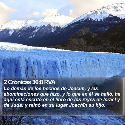 2 Crónicas 36:8 RVA Bible Verse Image