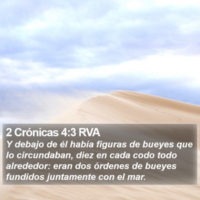 2 Crónicas 4:3 RVA Bible Verse Image