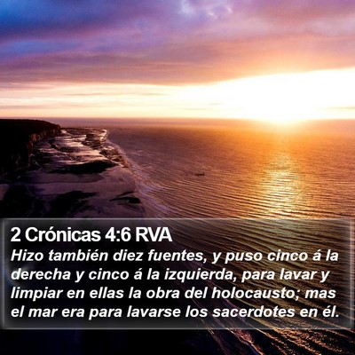 2 Crónicas 4:6 RVA Bible Verse Image