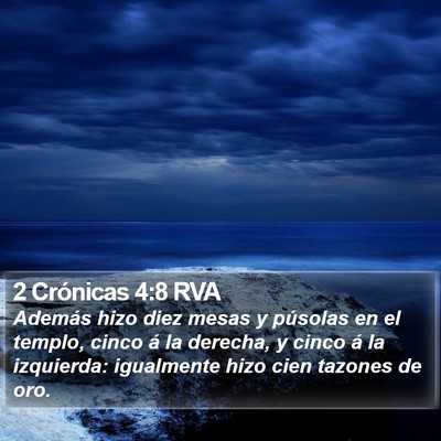 2 Crónicas 4:8 RVA Bible Verse Image