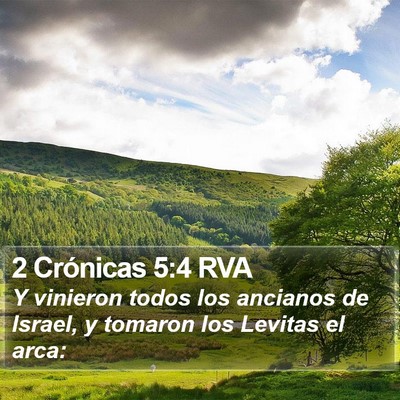 2 Crónicas 5:4 RVA Bible Verse Image
