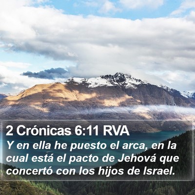 2 Crónicas 6:11 RVA Bible Verse Image