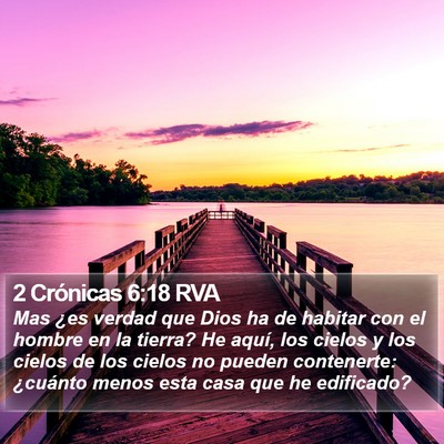 2 Crónicas 6:18 RVA Bible Verse Image