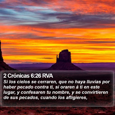 2 Crónicas 6:26 RVA Bible Verse Image