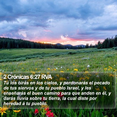 2 Crónicas 6:27 RVA Bible Verse Image