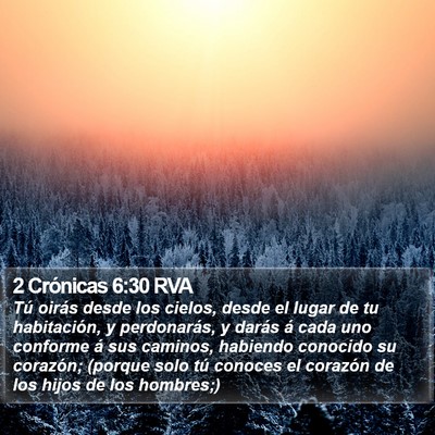 2 Crónicas 6:30 RVA Bible Verse Image