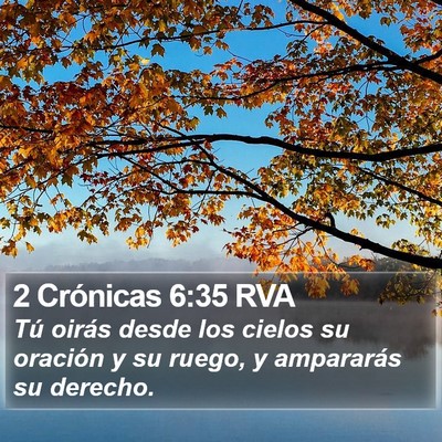 2 Crónicas 6:35 RVA Bible Verse Image
