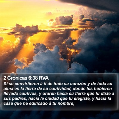 2 Crónicas 6:38 RVA Bible Verse Image