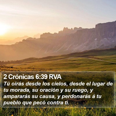 2 Crónicas 6:39 RVA Bible Verse Image