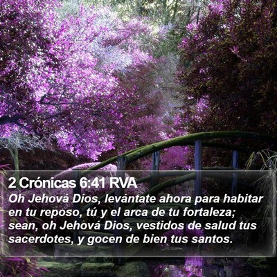 2 Crónicas 6:41 RVA Bible Verse Image