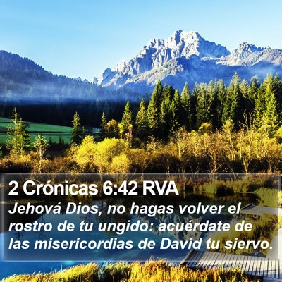2 Crónicas 6:42 RVA Bible Verse Image