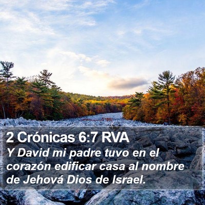 2 Crónicas 6:7 RVA Bible Verse Image