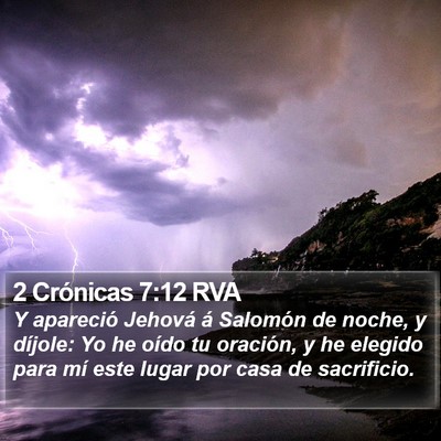 2 Crónicas 7:12 RVA Bible Verse Image
