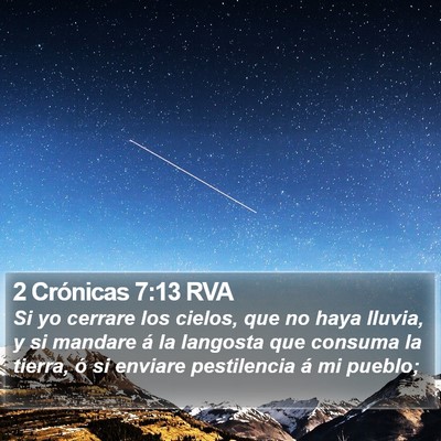 2 Crónicas 7:13 RVA Bible Verse Image