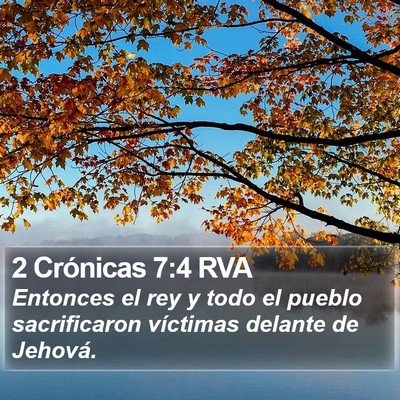 2 Crónicas 7:4 RVA Bible Verse Image