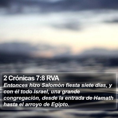 2 Crónicas 7:8 RVA Bible Verse Image