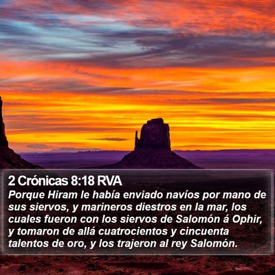 2 Crónicas 8:18 RVA Bible Verse Image