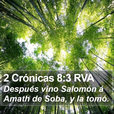 2 Crónicas 8:3 RVA Bible Verse Image