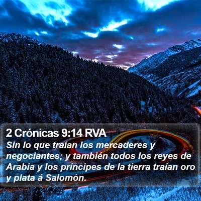 2 Crónicas 9:14 RVA Bible Verse Image
