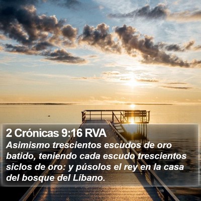 2 Crónicas 9:16 RVA Bible Verse Image
