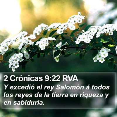 2 Crónicas 9:22 RVA Bible Verse Image