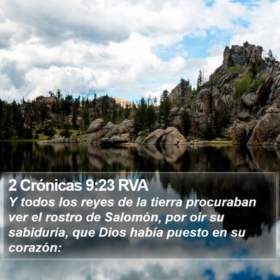 2 Crónicas 9:23 RVA Bible Verse Image